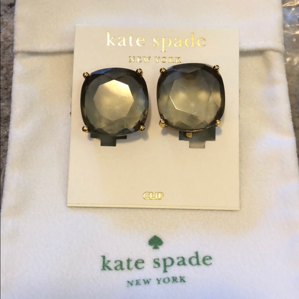 Kate Spade clip large earrings